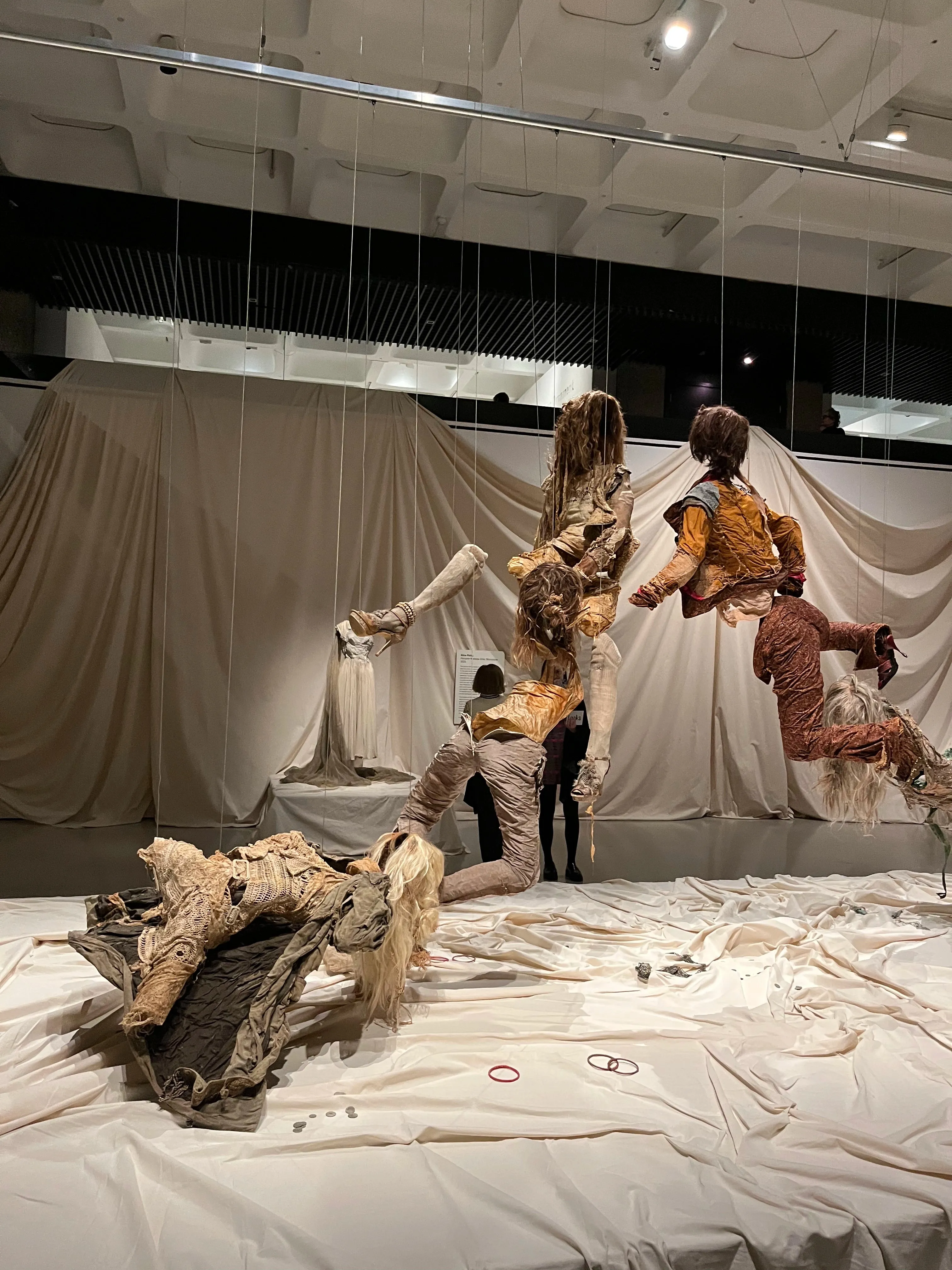 'After the 0rgy', Comissioned Installation for Dirty Looks: Desire and Decay in Fashion Barbican Art Gallery